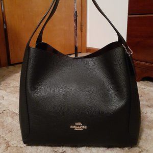New Coach Pebble Leather Hadley Hobo ~ Black